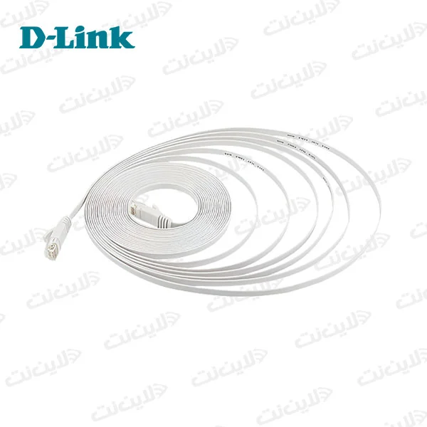 کابل پچ کورد Cat6 فلت (Flat) ده متری مدل D-LINK NCB-C6UWHIF1