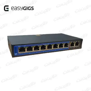 سوئیچ 8 پورت POE ایزی گیگز مدل Easy Gigs EG-SWU-1301-10FGP