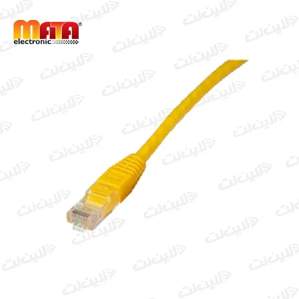 پچ کورد زرد 30 سانتی متری CAT6 U/UTP متا الکترونیک Mata electronic