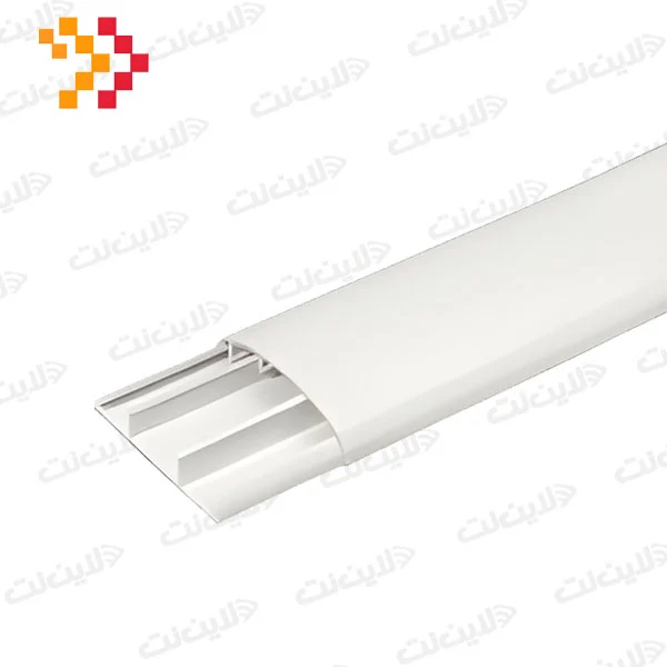 داکت نیم گرد زمینی طوسی و سفید چسب دار 12*50 دانوب Danub