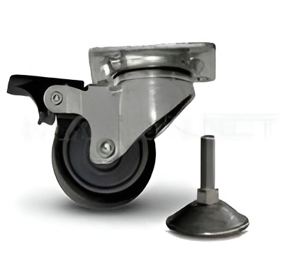 چرخ 75 تکی قفل دار پیچ دار پایا سیستم و اچ پی آسیا PS,HPA