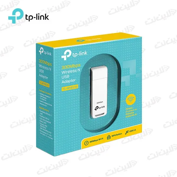 کارت شبکه TL-WN821N USB بیسیم N300 تی پی لینک لاین نت