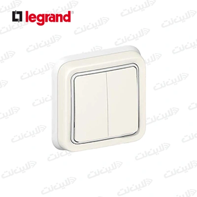 کلید دو پل پلکسو توکار لگراند Legrand