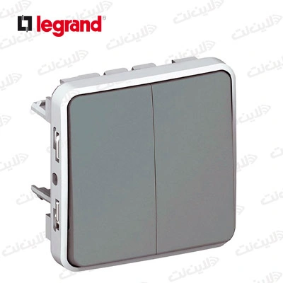 مکانیزم کلید دو پل پلکسو توکار لگراند Legrand