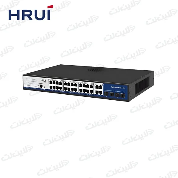 سوئیچ مدیریتی PoE گیگ HRUI HR-AFGM-2444S-400