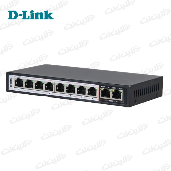 خرید سوییچ 10 پورت مدل DES-F1010P-E دی لینک