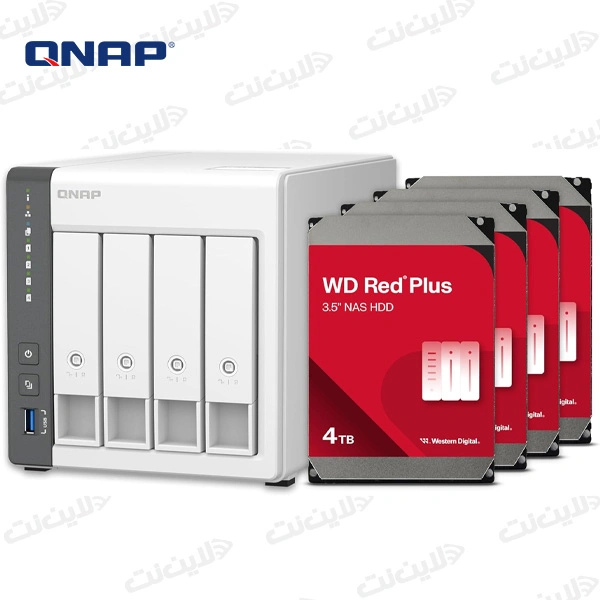 ذخیره ساز تحت شبکه مدل TS-433 ظرفیت ۴ گیگابایت QNAP