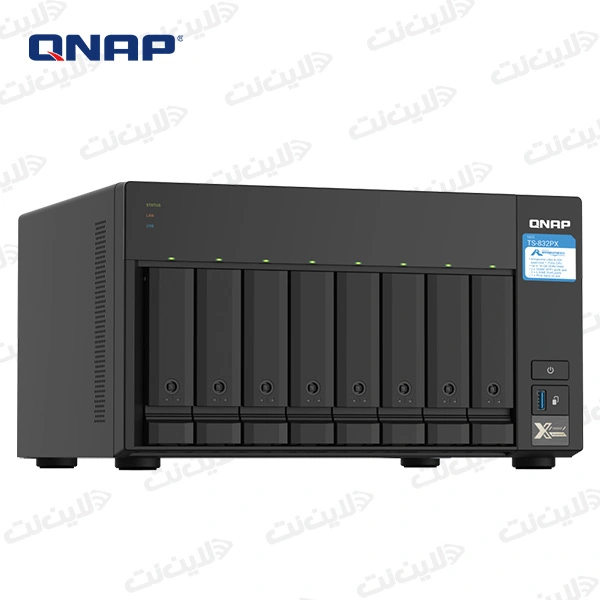 خرید ذخیره ساز تحت شبکه کیونپ مدل QNAP TS-832PX-4G