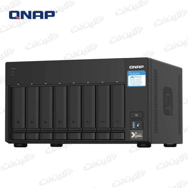 خرید ذخیره ساز تحت شبکه کیونپ مدل QNAP TS-832PX-4G